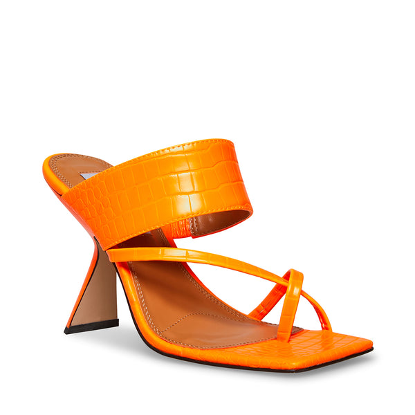 orange steve madden heels