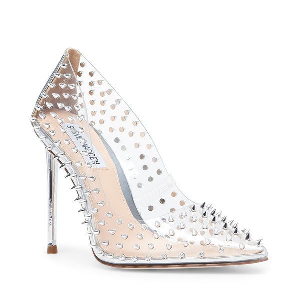 steve madden clear pumps