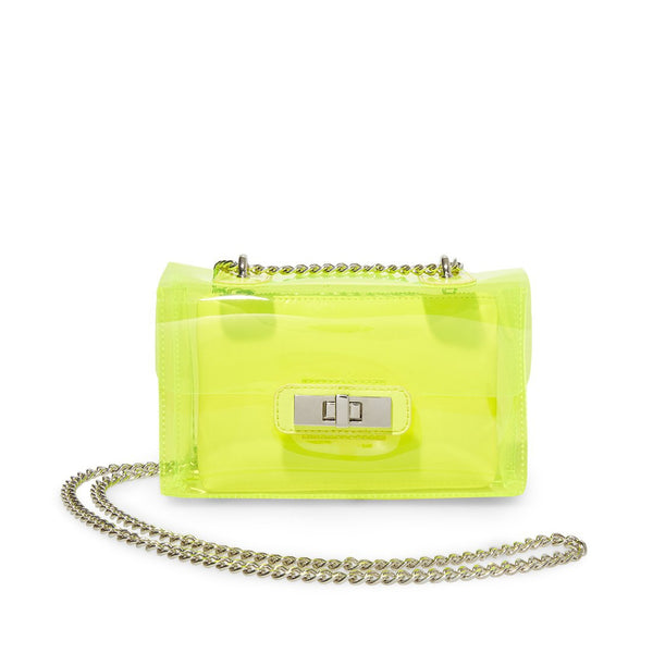 neon yellow clear bag