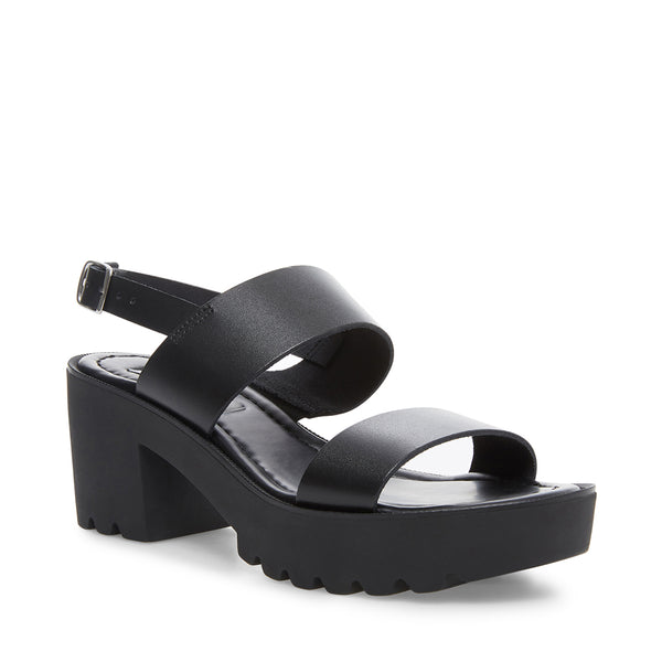 steve madden black strap sandals