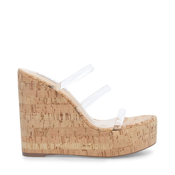 clear steve madden wedges