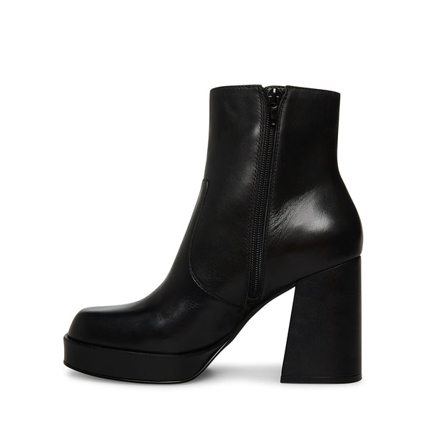 ENZO Black Leather Platform Bootie | Bootie – Steve Madden