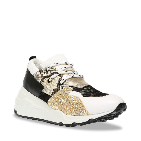 CLIFF WHITE/GOLD LEATHER – Steve Madden