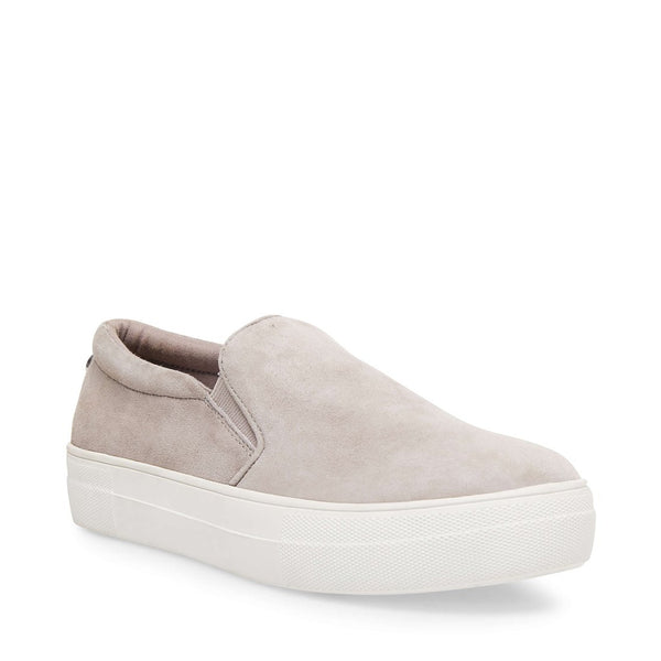 grey suede slip on