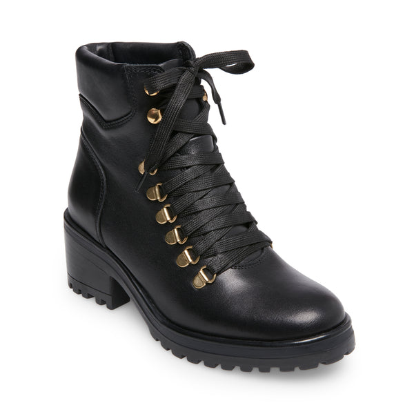 steve madden black leather boots