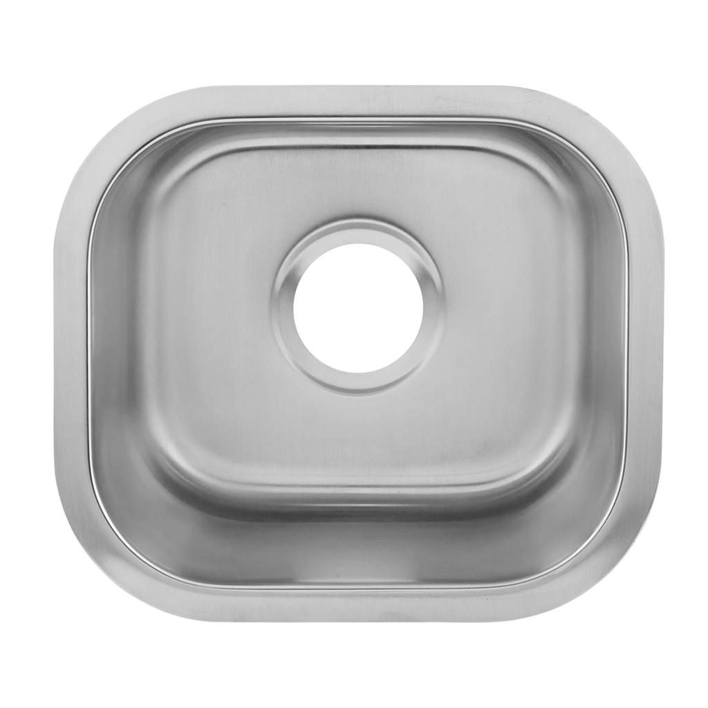 Dax Single Bowl Undermount Kitchen Sink 18 Gauge Stainless Steel Brushed Finish 14 1 2 X 13 X 7 Inches Dax 1214