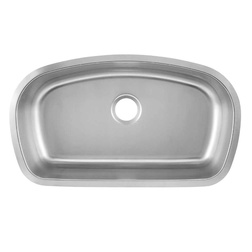 Dax Single Bowl Undermount Kitchen Sink 18 Gauge Stainless Steel Brushed Finish 32 1 2 X 18 9 16 X 9 Inches Dax 3319