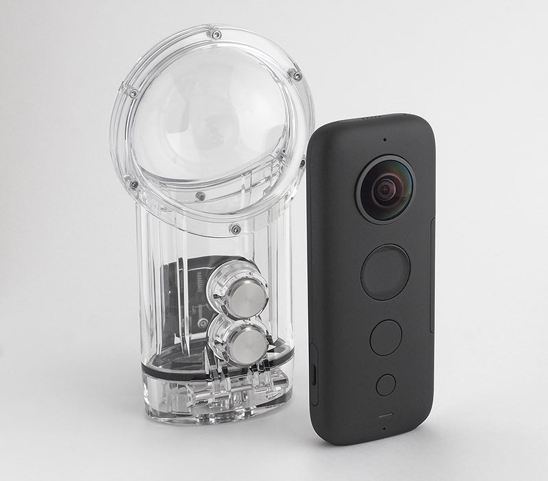 Insta360 One X camera with Underwater Housing