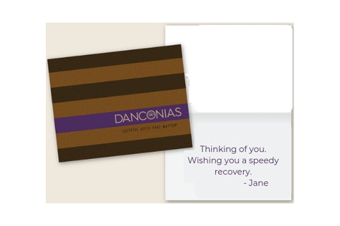 Custom greeting card for perfect chocolate birthday gift