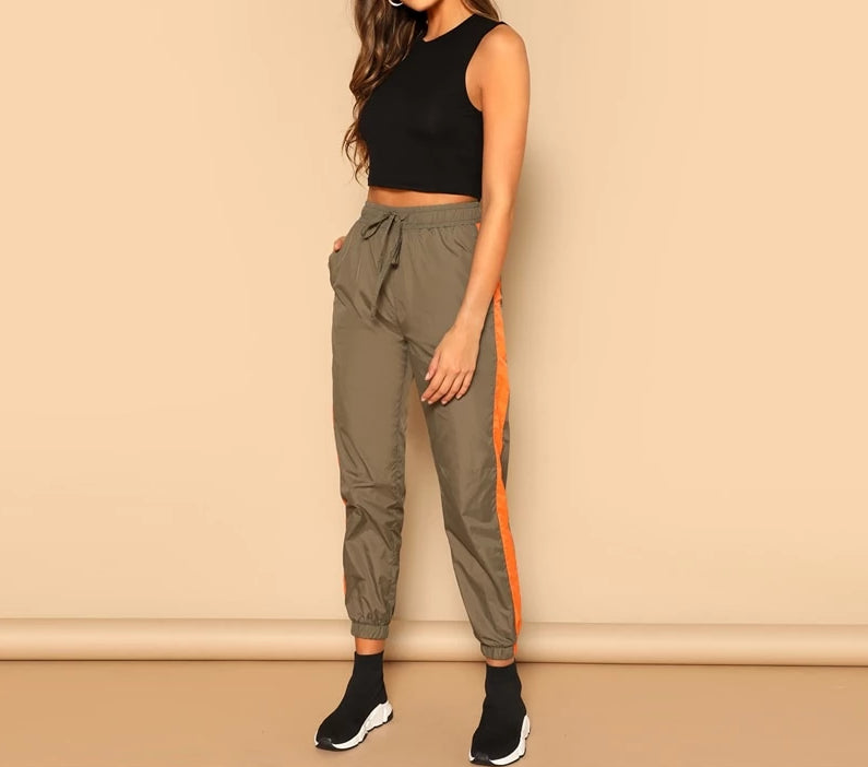 Alexa Army Green Harem Pants