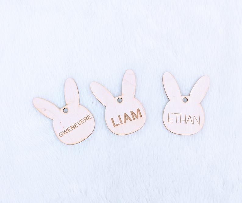 Easter basket name tag template