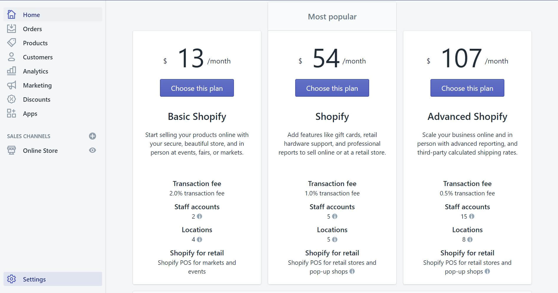 Sellect Shopify Plan Price