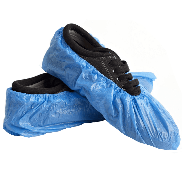 Disposable Blue Overshoes Over Shoe Cover 