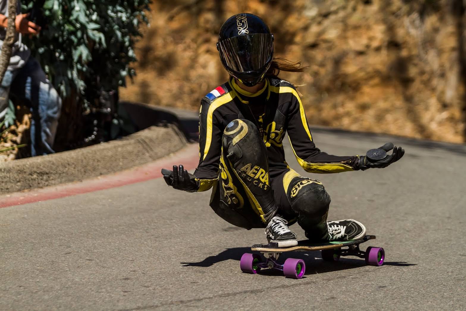 Downhill Skateboarding on Orangatang Kegels