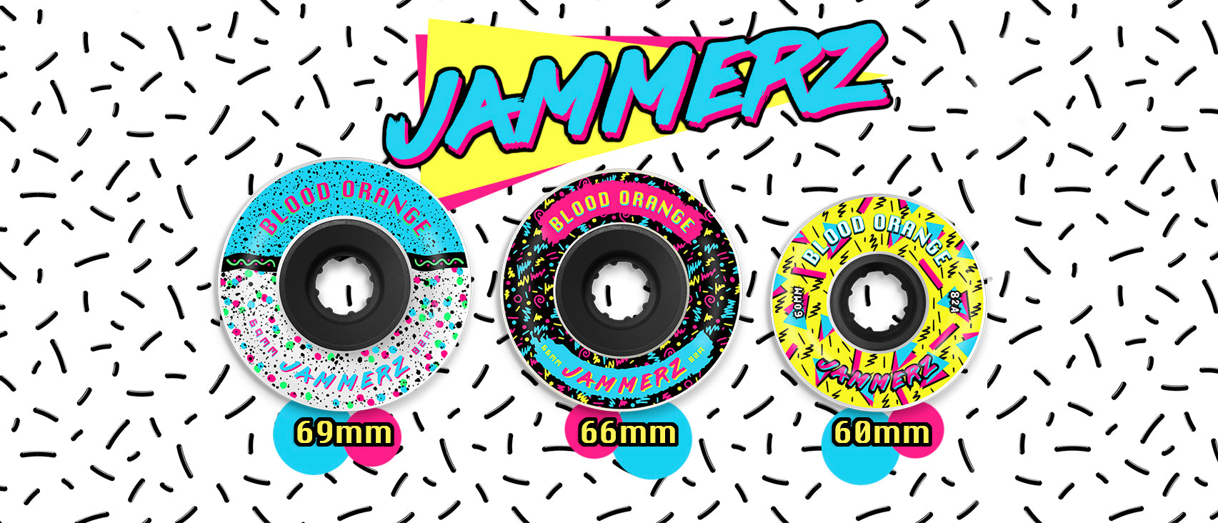 Blood Orange Jammerz Skateboard Wheels Banner