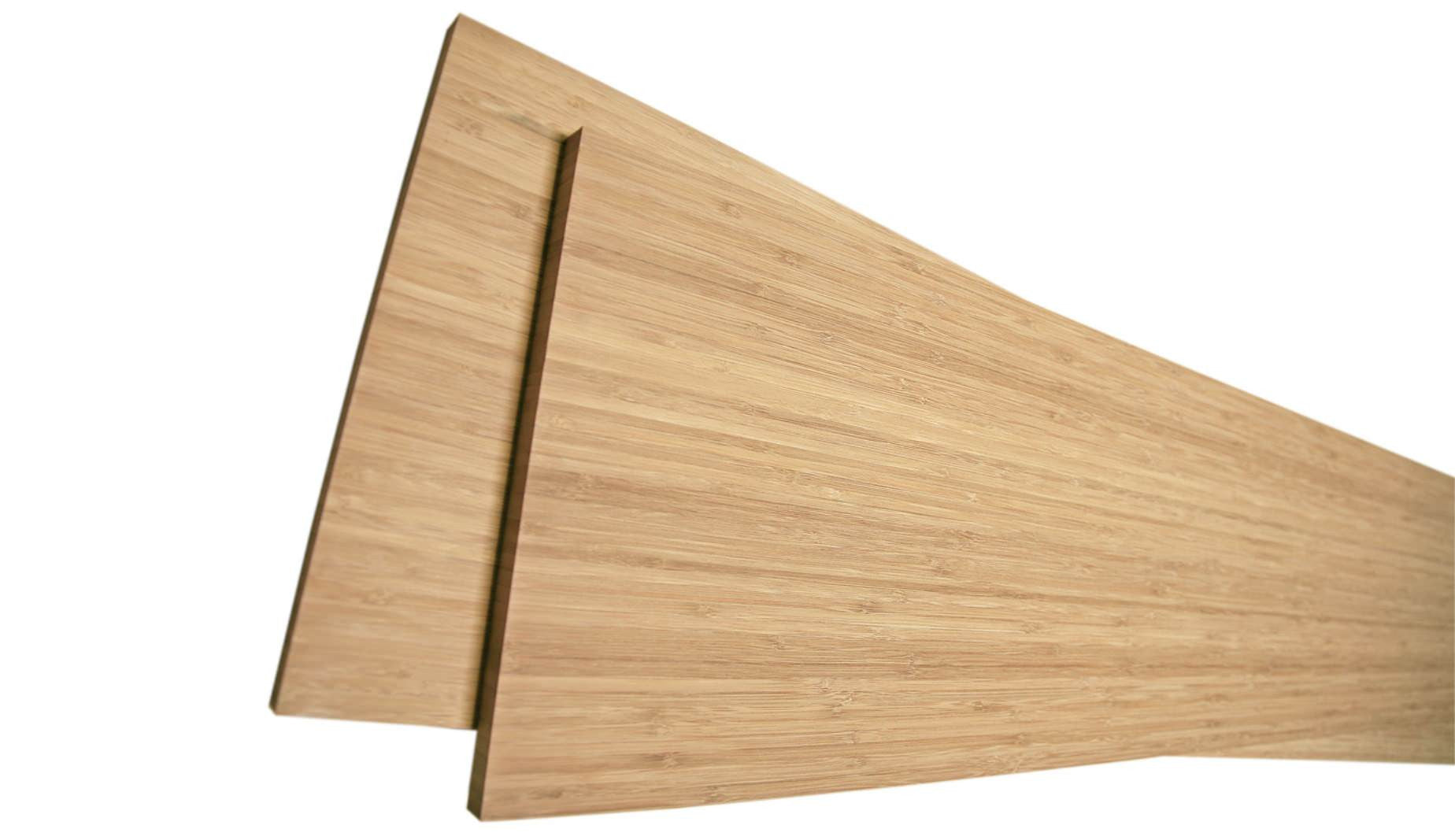 Bamboo sheets used as skateboard building material