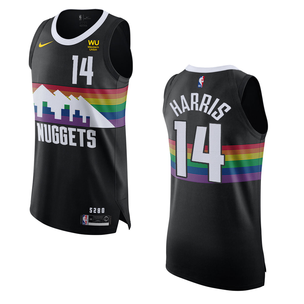 nuggets white rainbow jersey