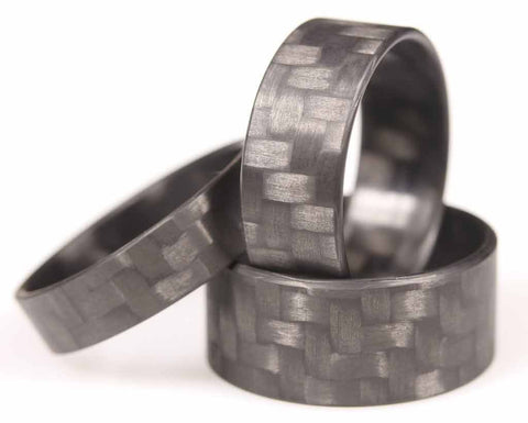 Carbon Fiber Rings designed for Wedding Rings