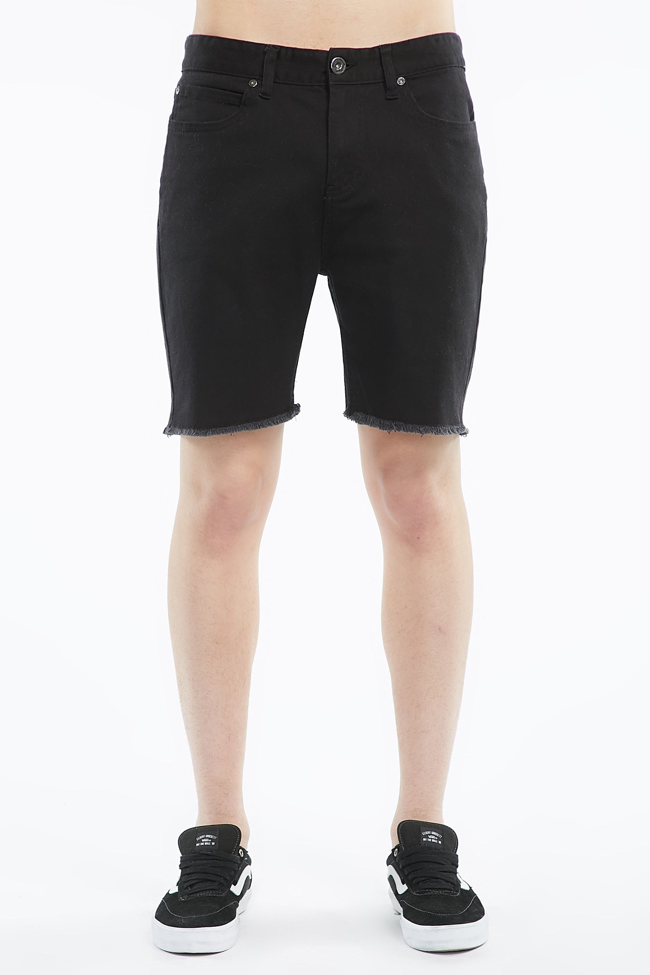 West 49 Mens Relaxed Frayed Hem Shorts