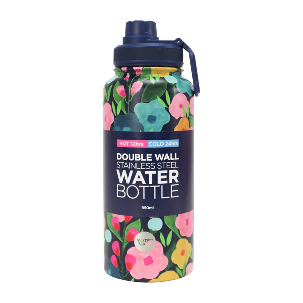 Annabel Trends Watermate Double Wall Stainless Steel Water Bottle Spring Blooms 950ml