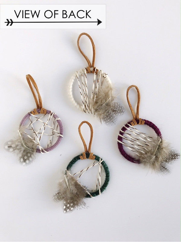 view of back - spring wedding dreamcatcher favors