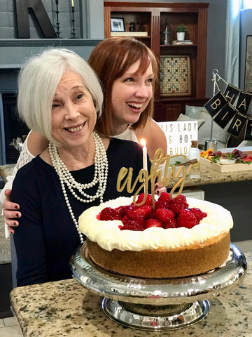 80th milestone birthday for her woman and daughter celebrating