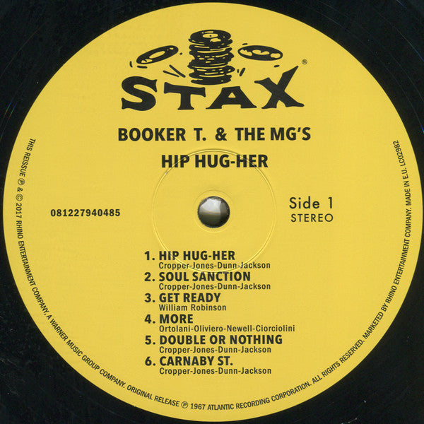 Booker T. & The MG's* - Hip Hug-Her (LP, Album, RE, 180) (M)27