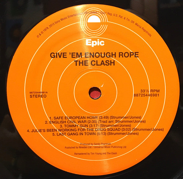 The Clash - Give 'Em Enough Rope (LP, Album, RE, RM, 180) (M)28