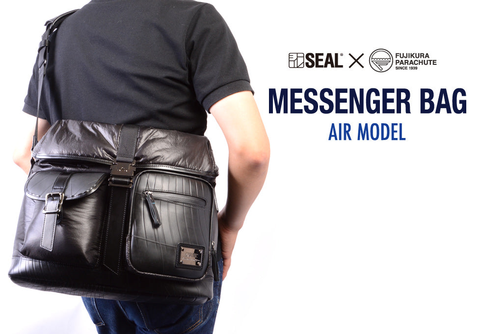 SEAL Recycled Tire Tube Made In Japan Fujikura Parachute Messenger Bag