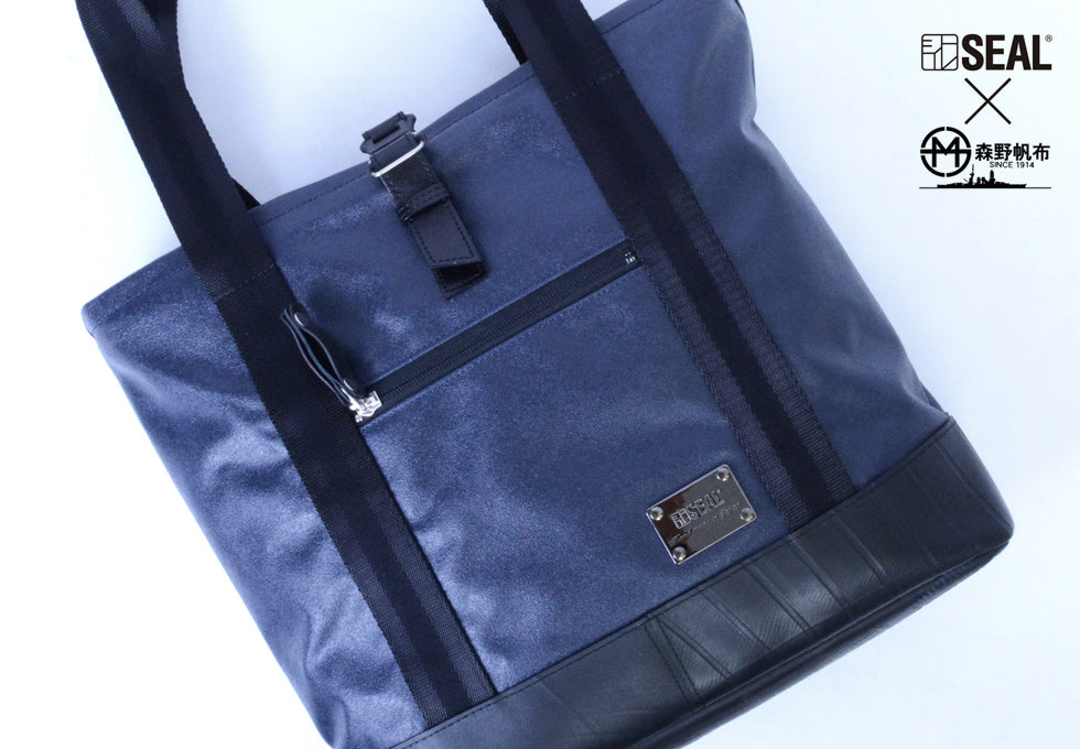 SEAL Recycled Tire Tube Made In Japan Morino Canvas Tote 