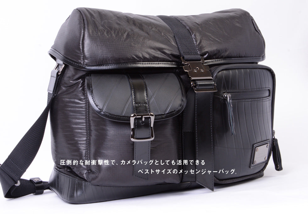 SEAL Recycled Tire Tube Made In Japan Fujikura Parachute Messenger Bag