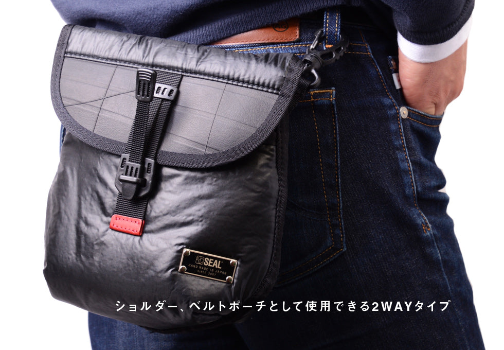 SEAL x Fujikura Parachute 2Way Mini Waist Bag (FS010) On Waist