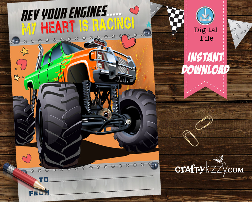 rev-your-engine-boy-valentines-day-cards-boys-monster-truck-valentine