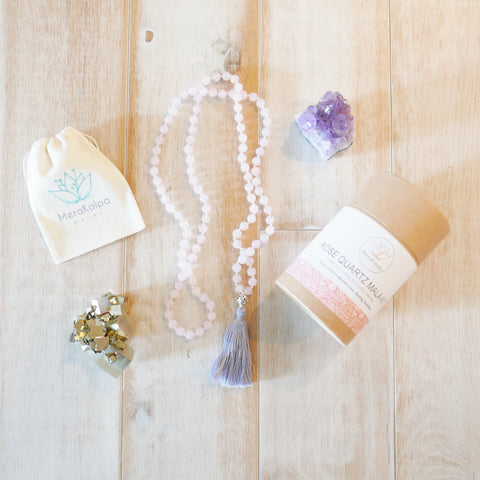 rose quartz mala kit