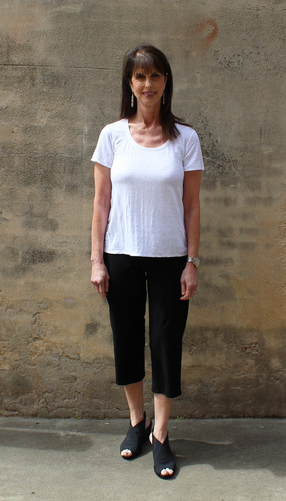 eileen fisher linen tee