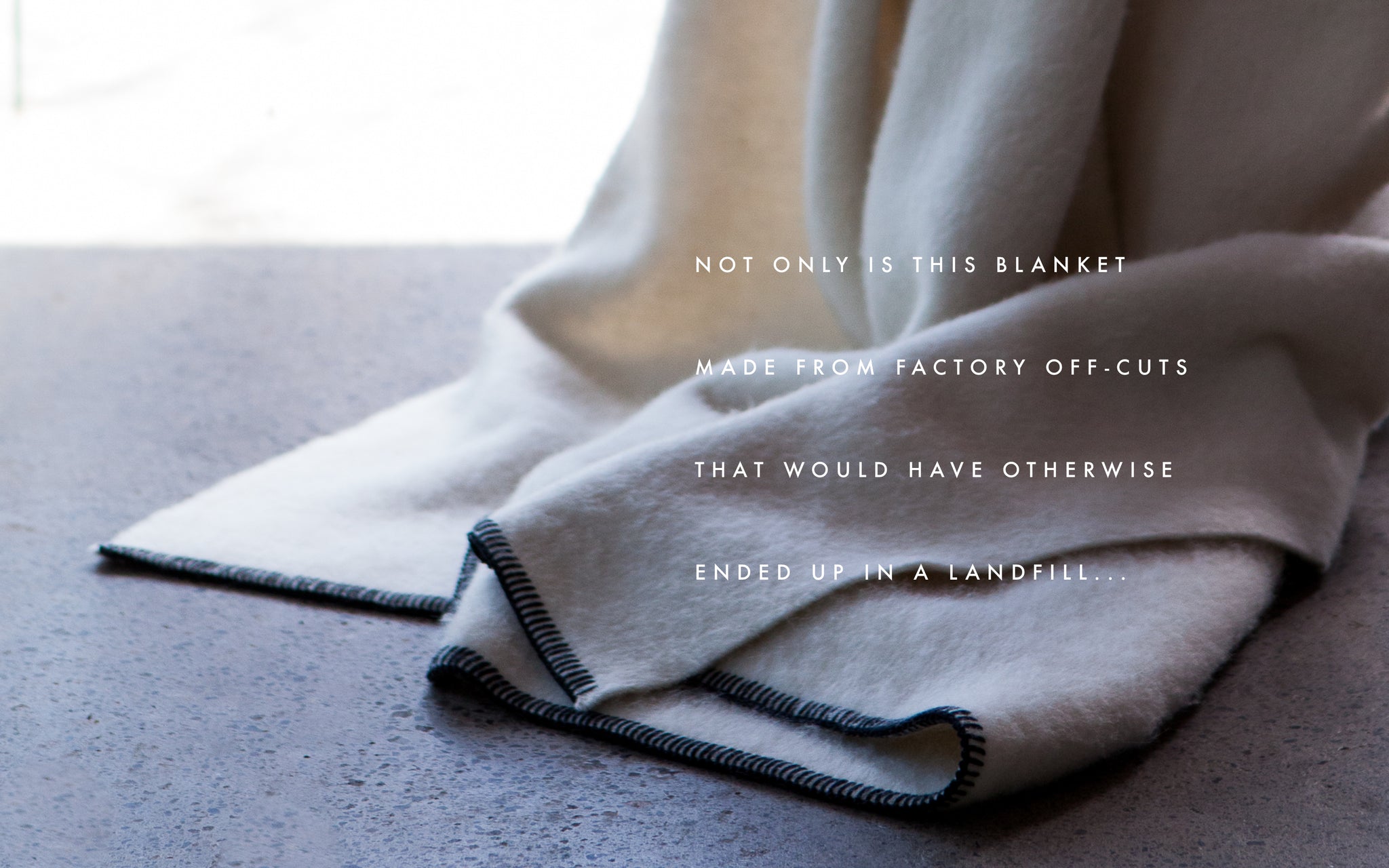 BLACKSAW SIEMPRE RECYCLED ALPACA BLANKET. A MINIMAL STATEMENT PIECE