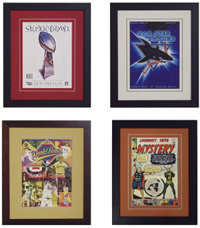 Sports Program Frames and Comic Book Frames
