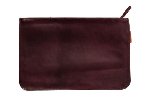 Angus Barrett Kangaroo Leather Document and Tablet Case in Brown