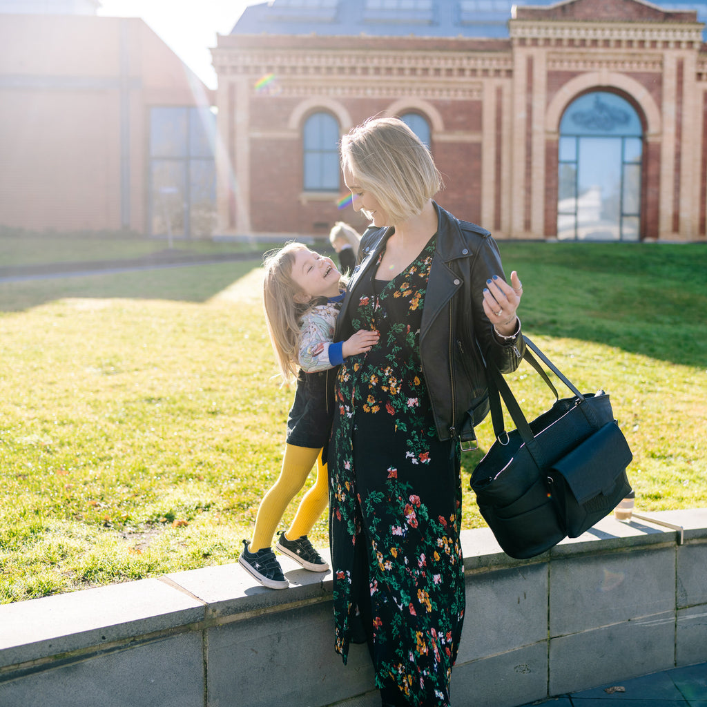 Leather Baby Bag Nappy Bag