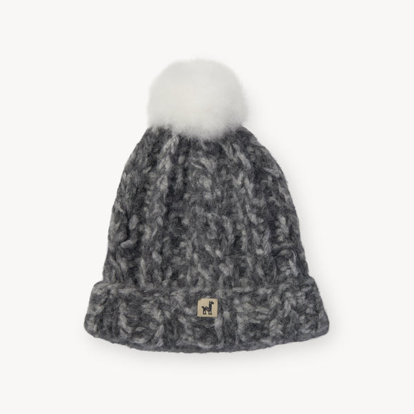 Luxe Alpaca Knit Pom Hat