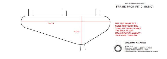 Hey Google: Will The Banjo Brothers Small Frame Pack Fit My Bike? Use this tool to find out.