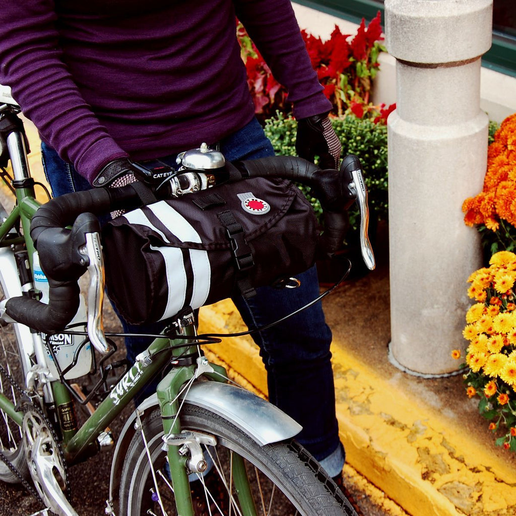 barrel bag bike