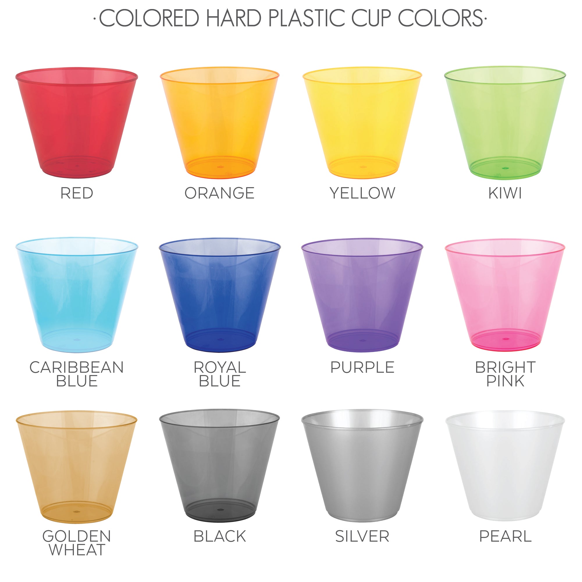 colored hard plastic colors