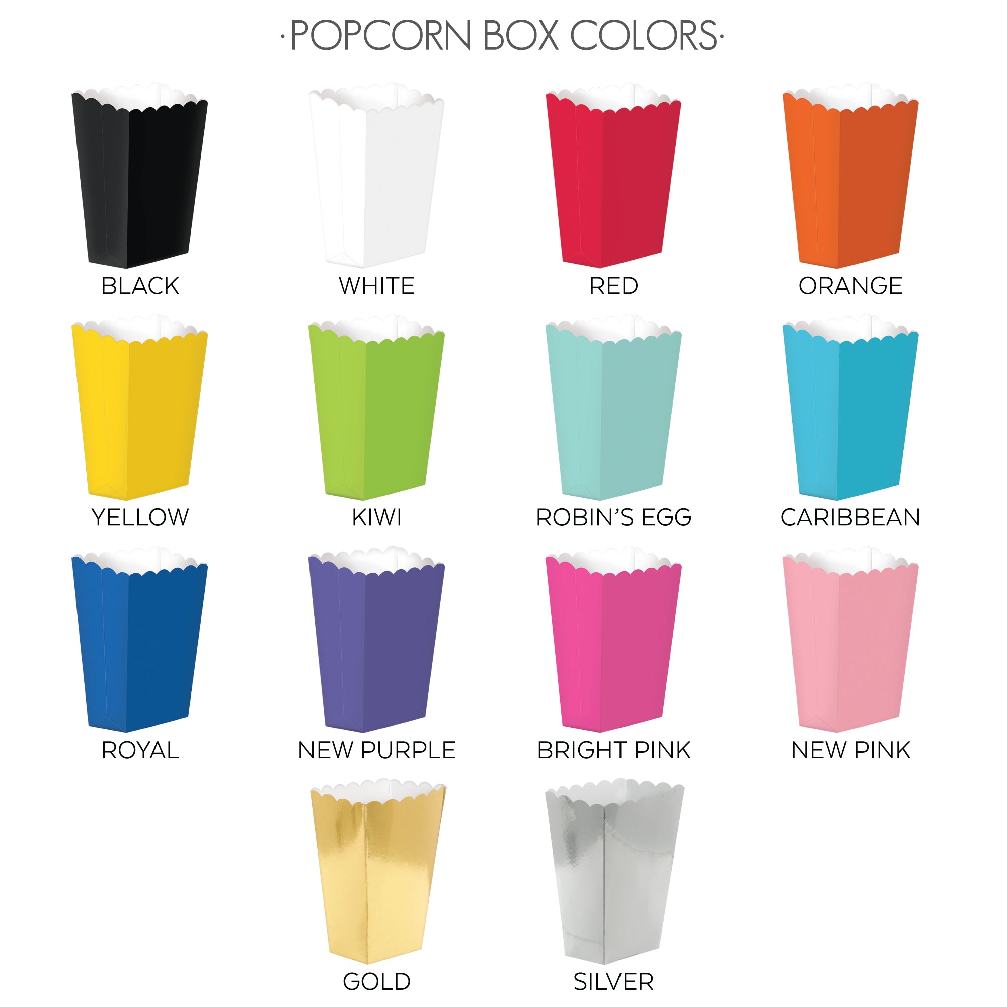 popcorn box colors