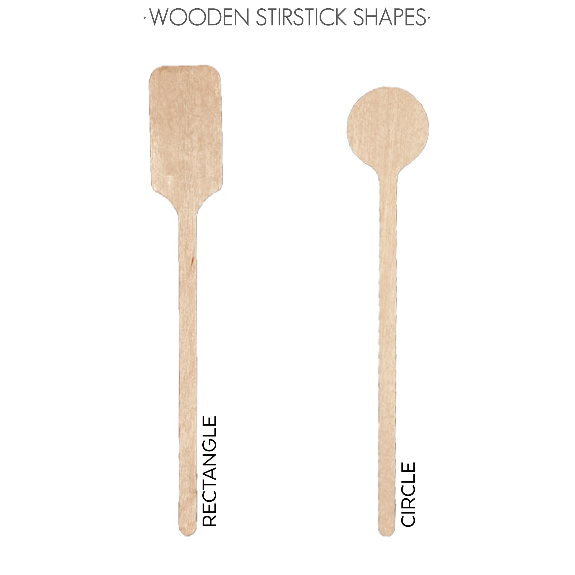 WOODEN STIRSTICK SHAPES