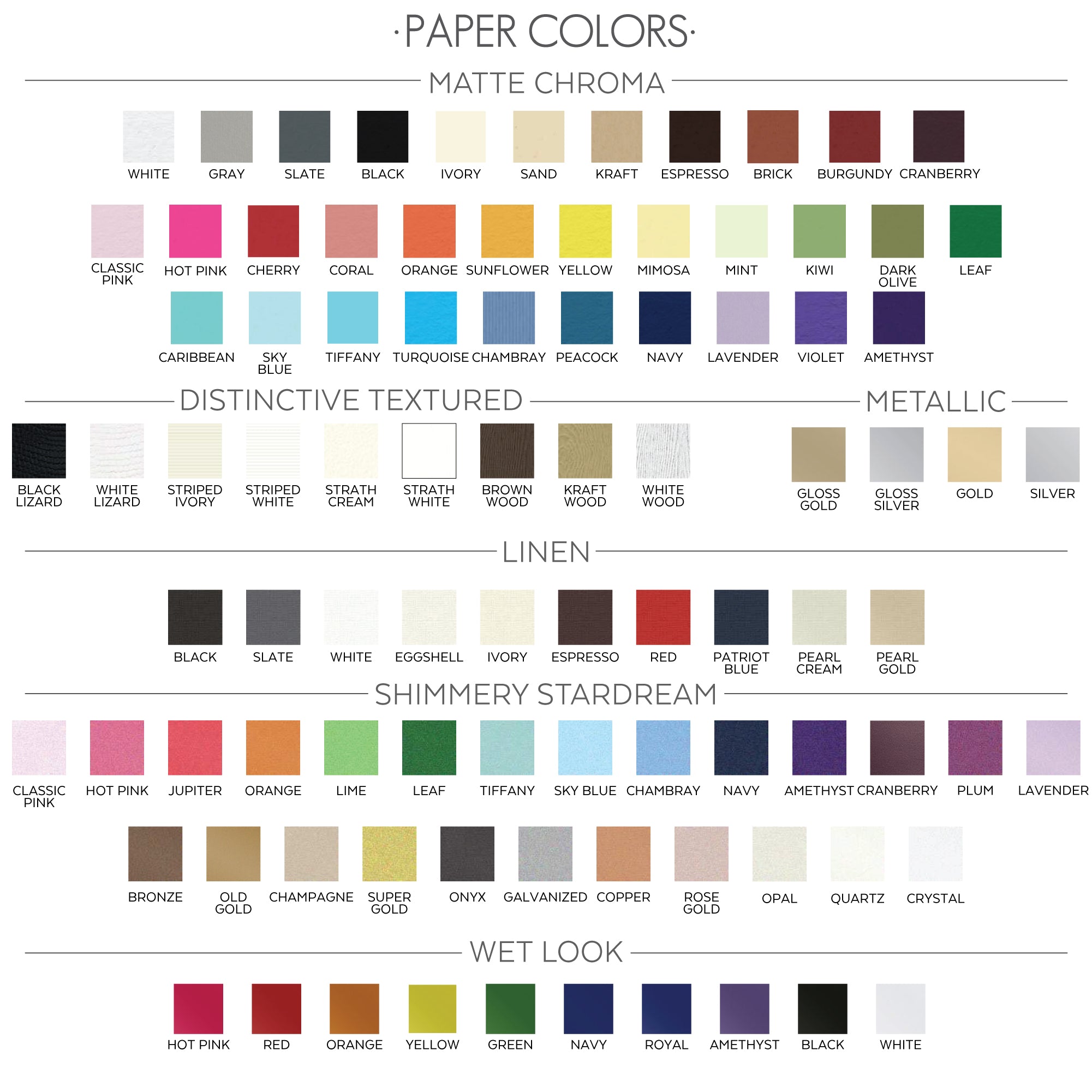 xx paper colors