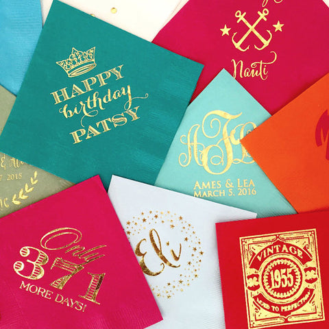 personalized napkins