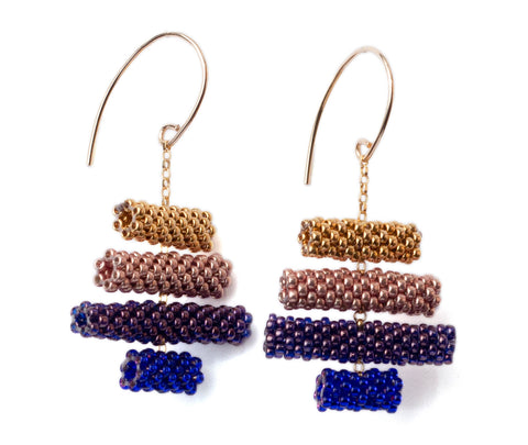 Iona Earrings in Indigo