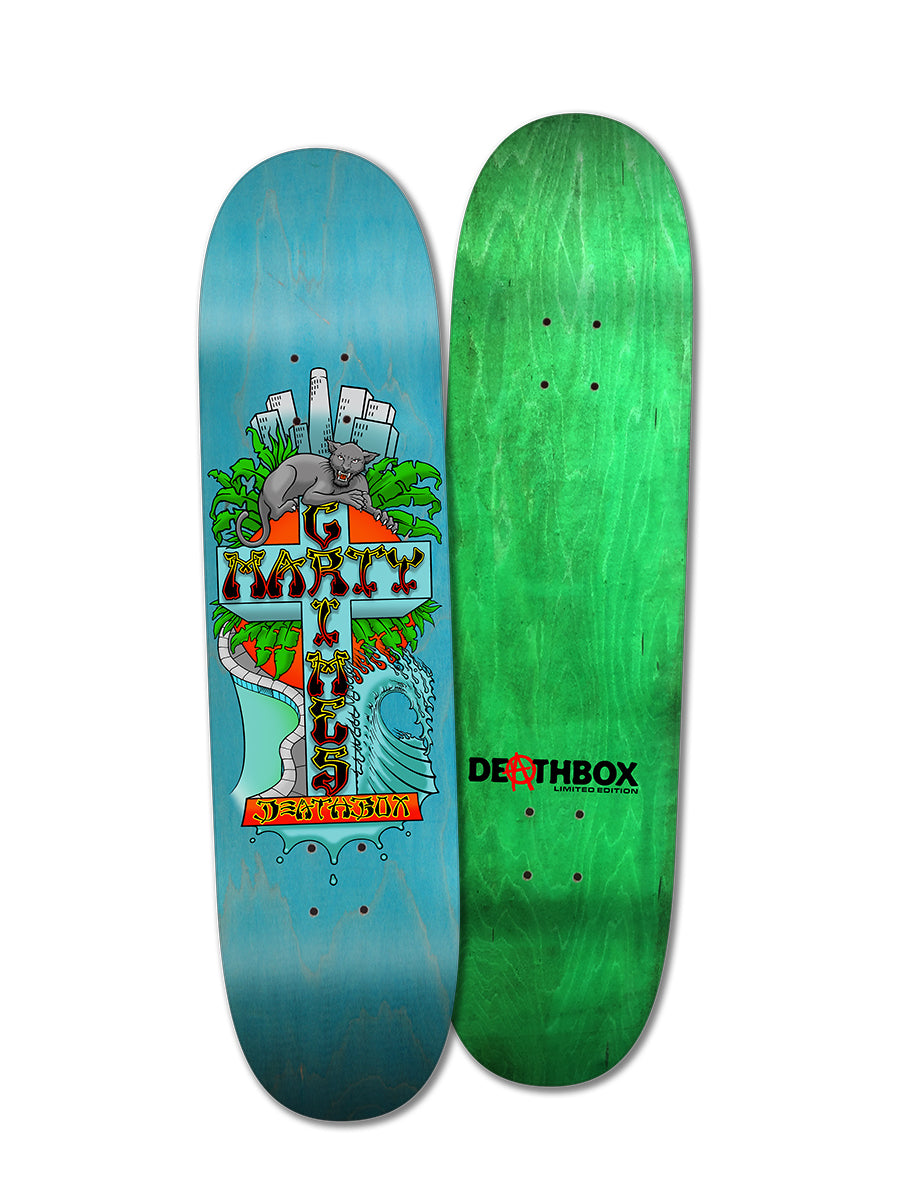 H-street skate deck デスボックス USA マーティグライムズ - スケート