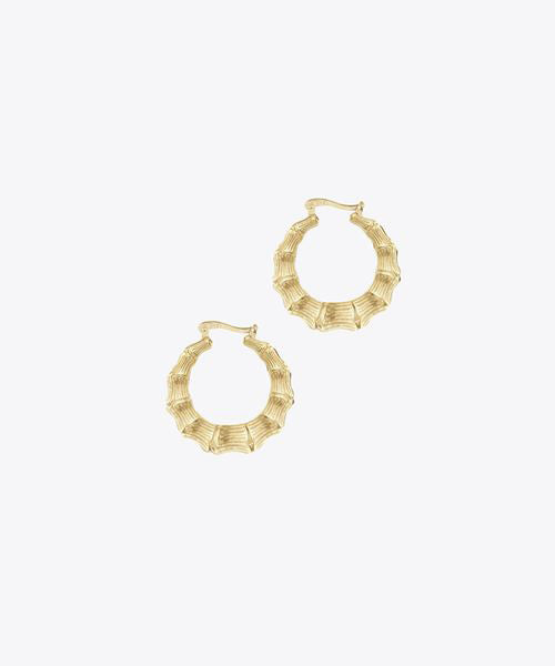 Custom Mini Bamboo Hoop Earrings